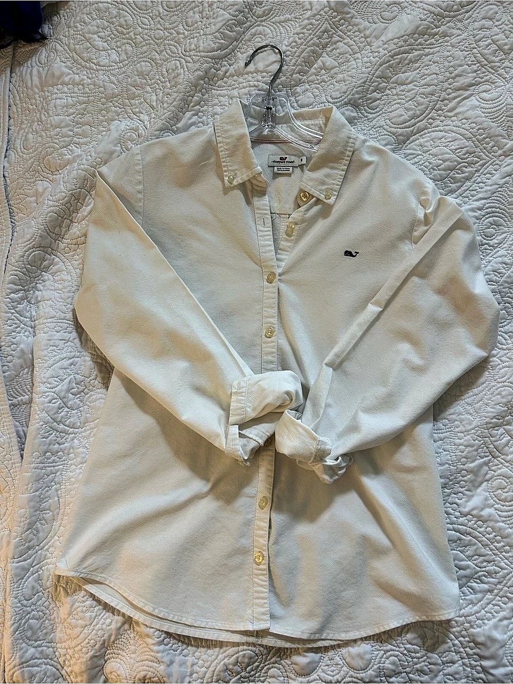 Vineyard Vines Women's White Button Down Shirt Like New